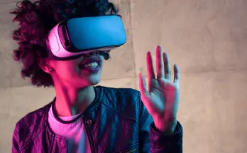 Women Wearing VR set